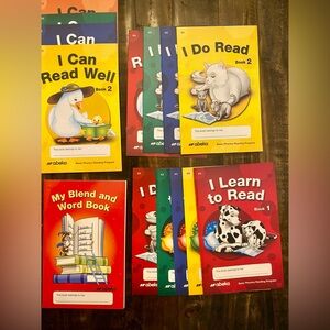 Abeka Readers K5 Set Of 13 & Blend/ Work Book.